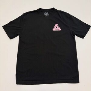 Palace Tri-Ferg Black Pink Cotton Graphic T-Shirt Mens Large
